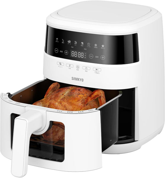 ノンフライヤー 4.2L 可視窓 大容量 1-4人用 エアフライヤー