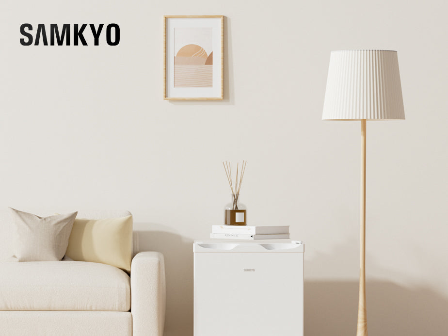 SAMKYO 冷凍庫 33L 前開き 小型 幅45cm ミニ冷凍庫 2時間急冷 コンパクト 温度調節4段階 一人暮らし 耐熱天板 静音 省エネ ZU30