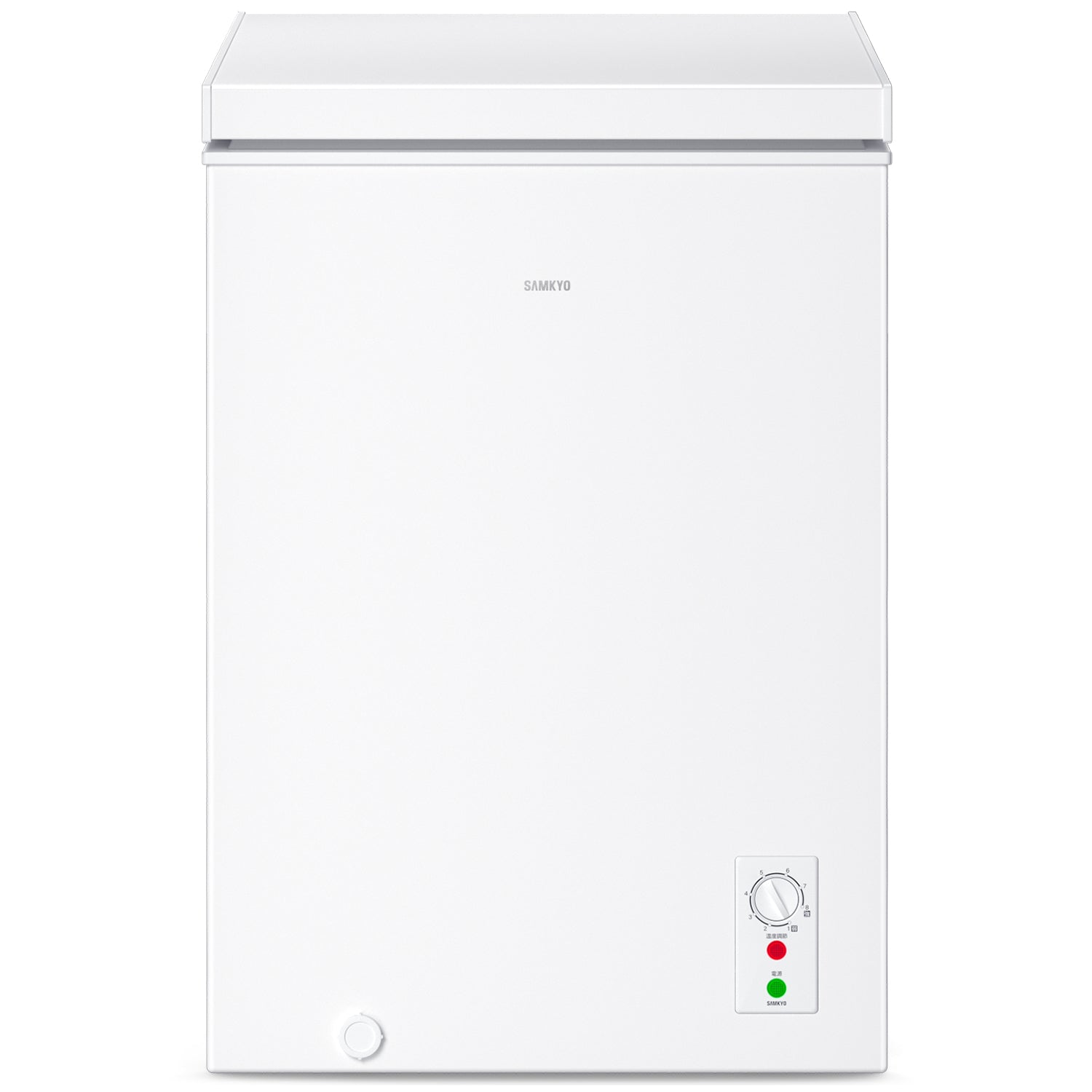 冷凍庫 100L 上開き式 家庭用 急速冷凍-28℃ 8段階温度調節 バスケット2個付き 大容量 小型 コンパクト 静音設計 セカンド冷凍庫 冷凍ストッカー SAMKYO ZC100
