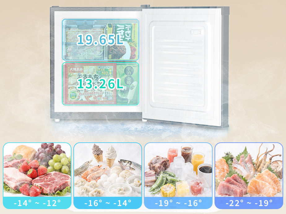 SAMKYO 冷凍庫 33L 前開き 小型 幅45cm ミニ冷凍庫 2時間急冷 コンパクト 温度調節4段階 一人暮らし 耐熱天板 静音 省エネ ZU30