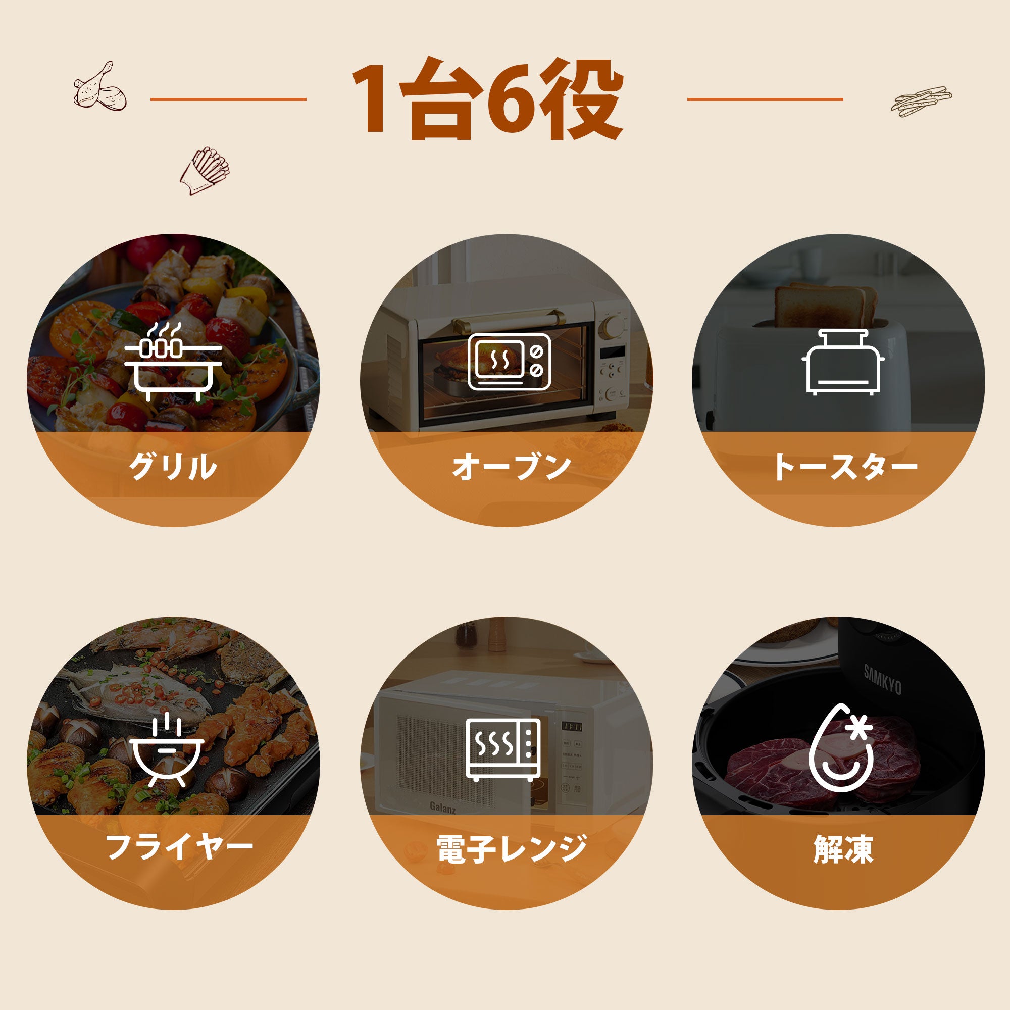 SAMKYO ノンフライヤー エアフライヤー 2L コンパクト 1~2人用 PSE認証済み 一人暮らし ノンフライヤー機 日本語説明書付き 電子レシピ付き 電気フライヤー 油なし ヘルシー フライヤー F20 ブラック