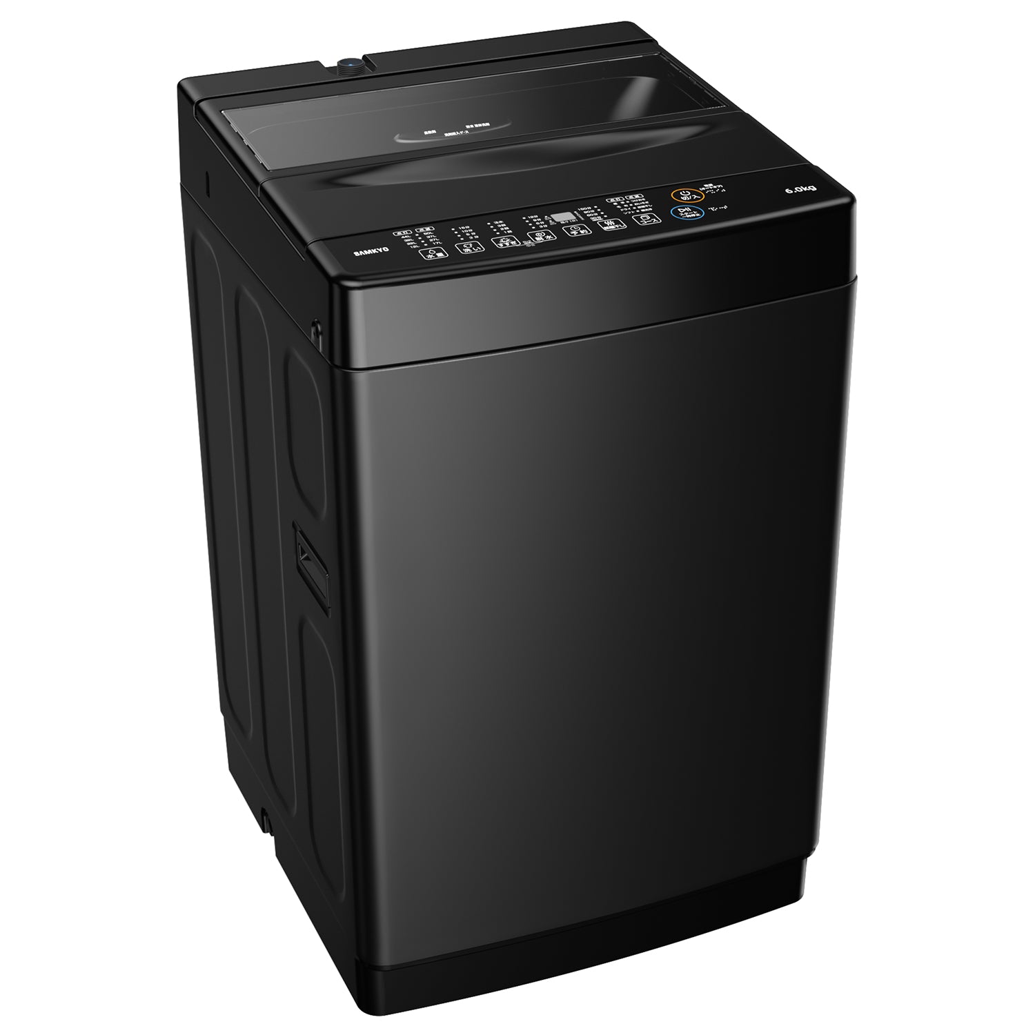 SAMKYO 洗濯機 6kg 一人暮らし 全自動洗濯機 縦型洗濯機 最短11分洗濯 小型 部屋干し専門 予約タイマー 1-3人用 透明ドア ステンレス槽 コンパクト 1-3人用 静音設計 B600