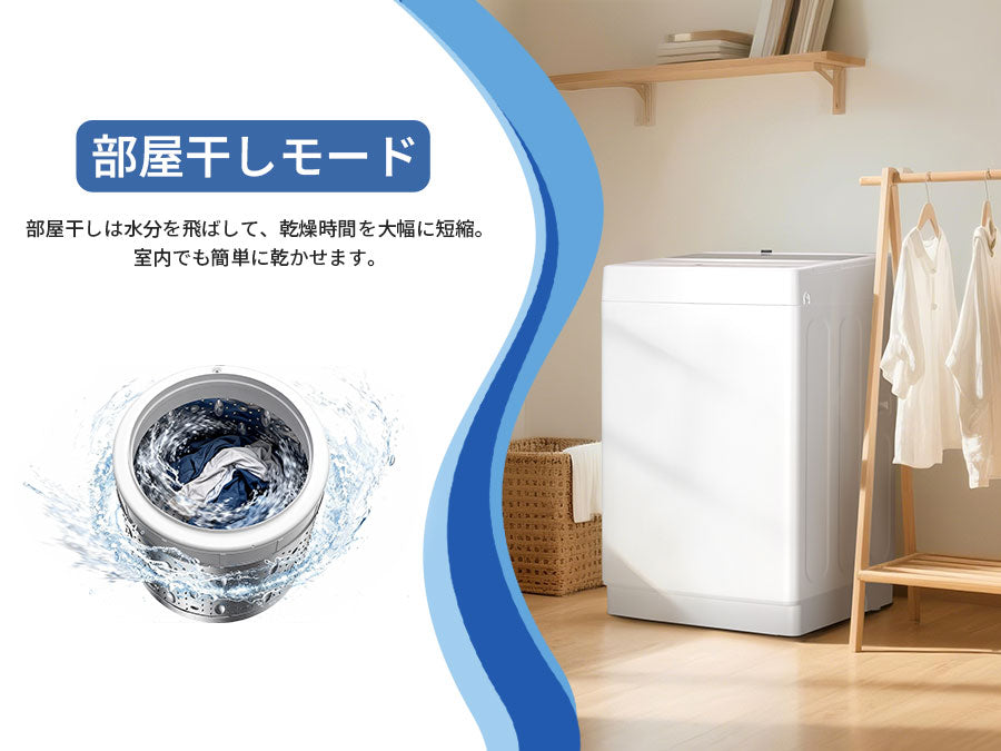 SAMKYO 洗濯機 5kg 全自動洗濯機 縦型洗濯機 一人暮らし 最短11分洗濯 小型 部屋干し専門 1-2人用 予約タイマー 透明ドア ステンレス槽 コンパクト  引越し 静音設計 B500