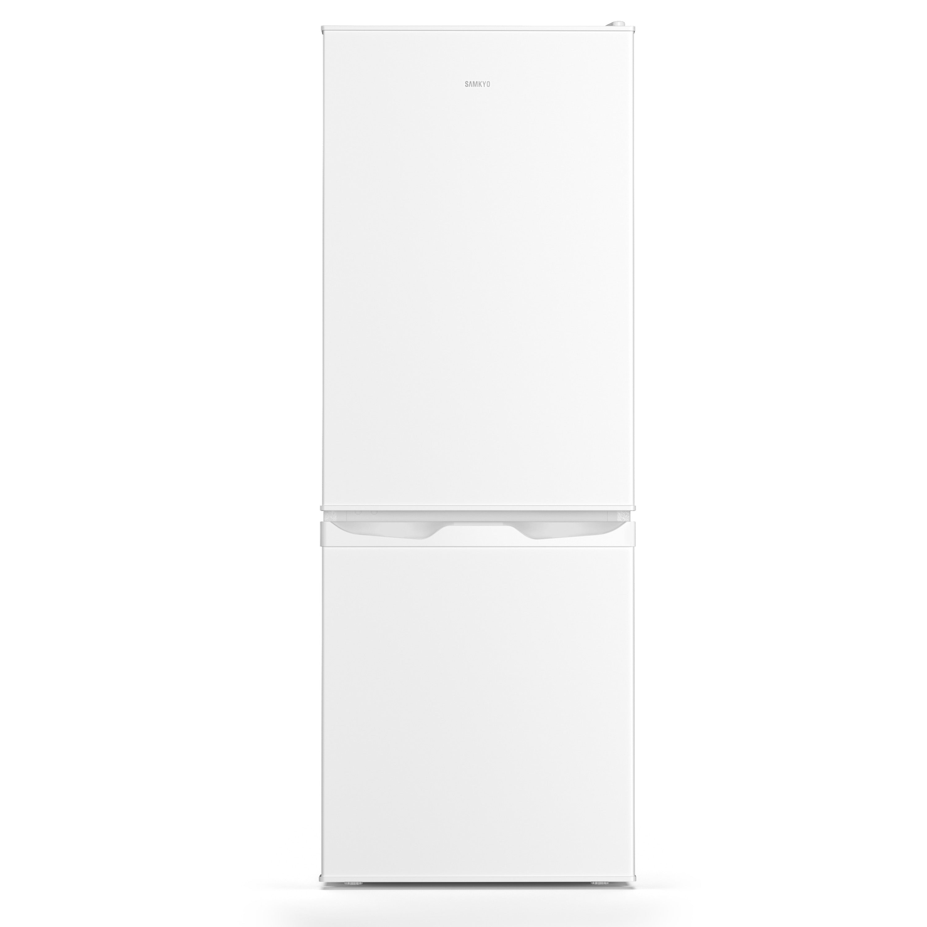 SAMKYO 冷蔵庫 145L 幅45cm 2ドア スリム 右開き 大容量 家庭用 前開き 冷凍室付き 一人暮らし 耐熱天板  静音 GU140